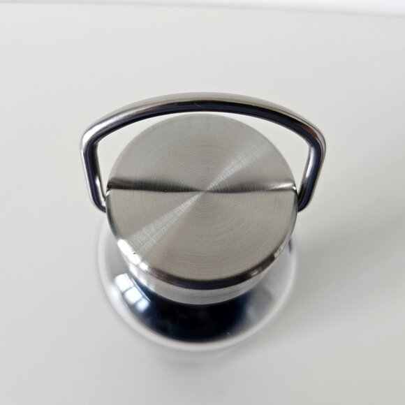 NIB CORONA Blue Fade Gradient Glass Water Bottle Metal Cap With D-Ring Holder - Picture 3 of 9